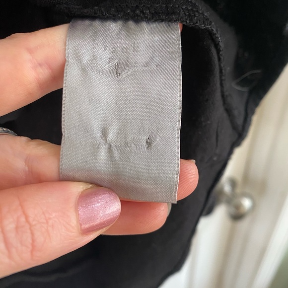 Frank and Eileen Button Down Shirt Black Womens Medium Long Sleeve Knit Tee Lab - Picture 5 of 12